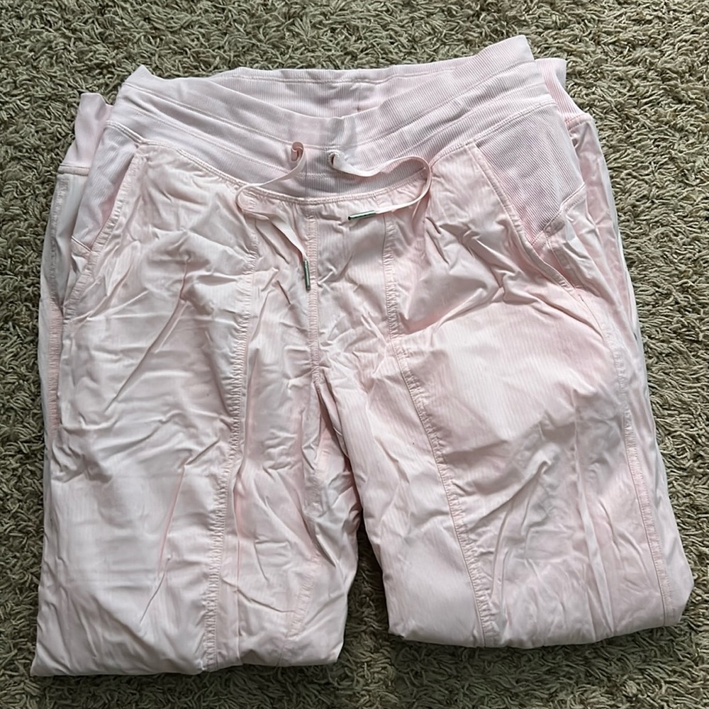 Lululemon strawberry milkshake dance studio joggers